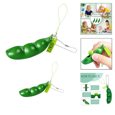 Squeezing Pea Pod Decompression Toy
