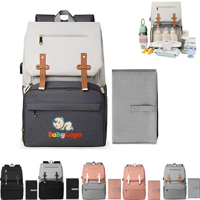 Stylish Multifunctional Diaper Backpack
