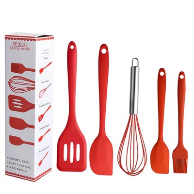 5 Pieces Silicone Kitchenware Set