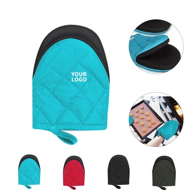 One Pair Kitchen Oven Gloves With Honeycomb Texture Grip