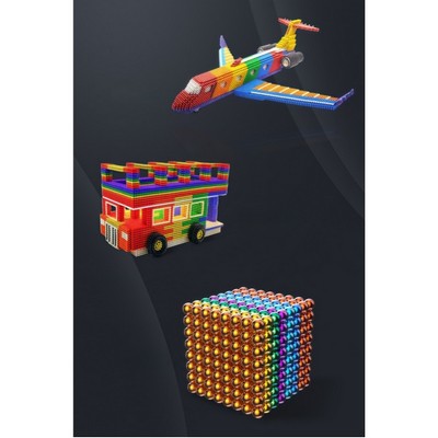 Round Magnetic Colorful Magnet Balls 3-5mm Educational Puzzle Toy Set