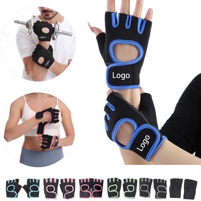 Half-Finger Rubber Fitness Gloves