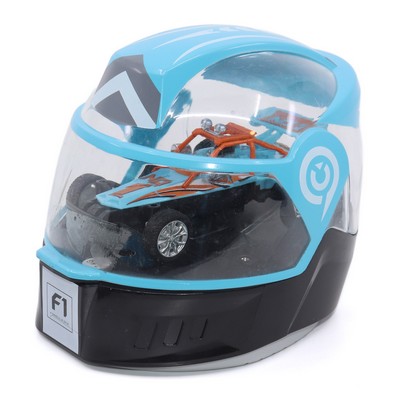 4.5" Radio Control Formula 1 Car in Racing Helmet Display - Diecast Models