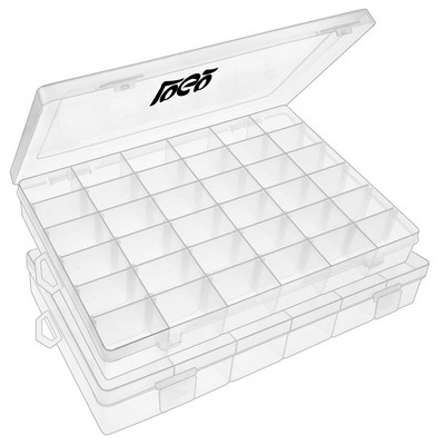 36 Grid Clear Plastic Storage Box Organizer