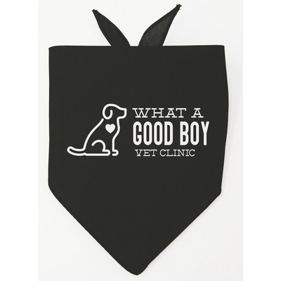 Personalized Small Black Triangle Pet Bandana