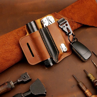 Customized Leather Multitool Sheath Edc Belt Organizer