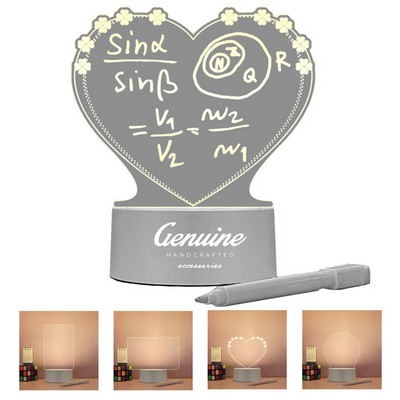 Led Light with Message Note Board