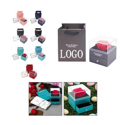 Preserved Rose Jewelry Gift Box