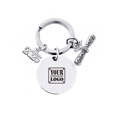 Stainless Steel Graduation Keychain