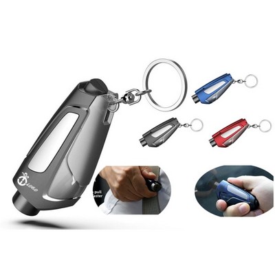 Compact Car Emergency Window Breaker Escape Keychain
