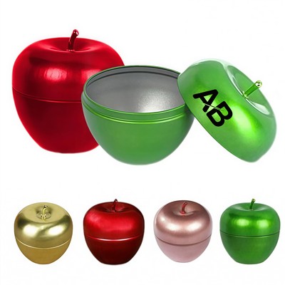 Christmas Apple tinplate container