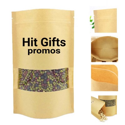 Kraft Paper Food Bag with Window