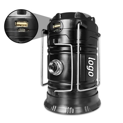 Outdoor 5800 Lumen Solar Rechargeable LED Lantern with Extendable Handle