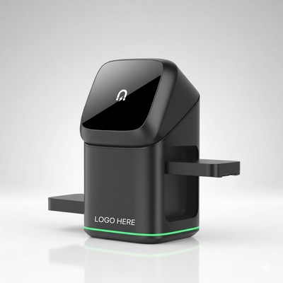 Touch Activated 180° Rotating 3-in-1 Wireless Charger Magnetic Charging Stand for iPhone