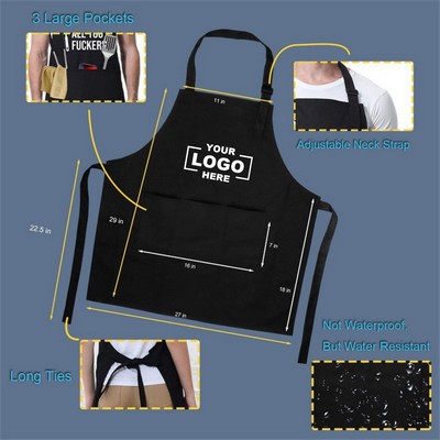 Black Cooking Apron