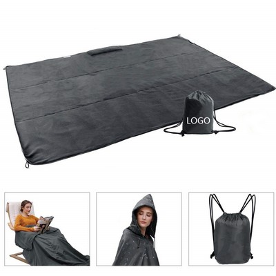 Waterproof Outdoor Hooded Raincoat Picnic Mat