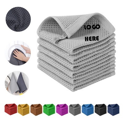 Cotton Waffle Weave Kitchen Towel