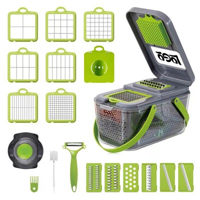 22-in-1 Super Chop Pro Vegetable Chopper Dicer Set