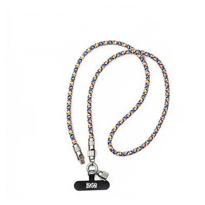 2-in-1 Phone Lanyard Charging Cable