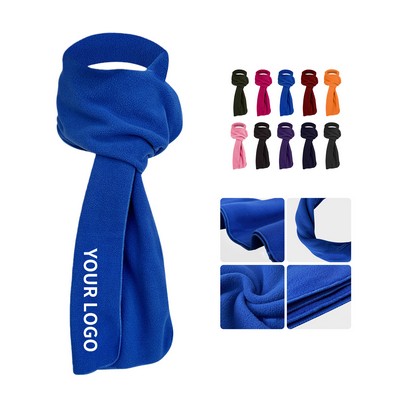 Polyester Fleece Scarf With Anti Piling Finish