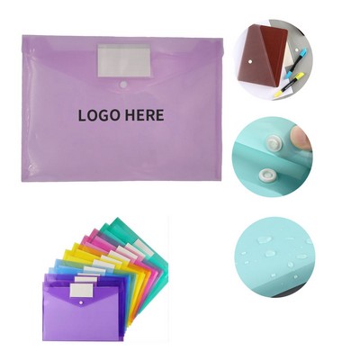 Clear Colored Document Envelope