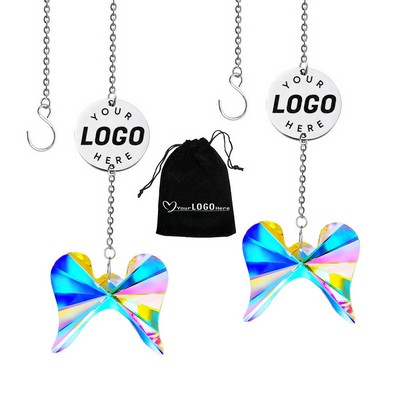 Crystal Angel Wing Suncatcher Prism Window Hanging Ornaments