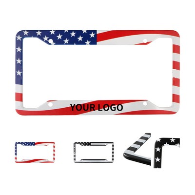 Aluminum License Plate Frame (Laser/Silkscreen)