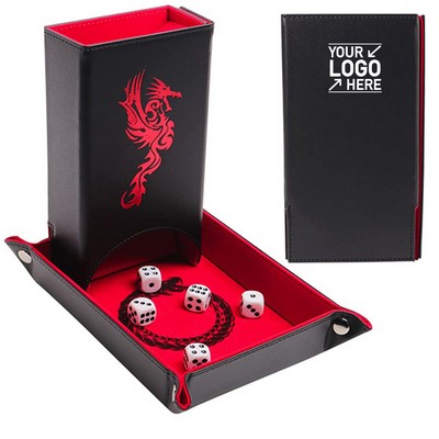 Folding Dice Tower and Dice Tray