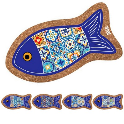 Fish Cork Coaster