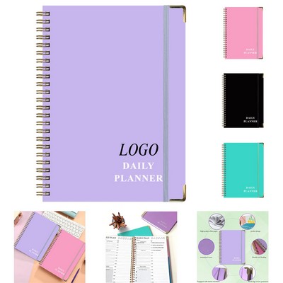 A5 English Coil Notebook 162-Page Loose-Leaf Work Planner