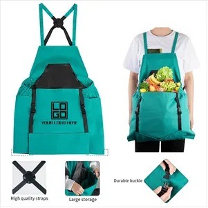 Gardening Apron with Pockets(Ocean)