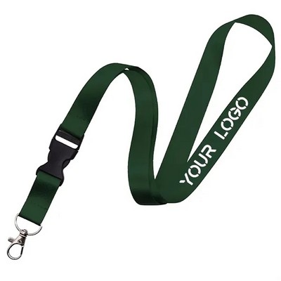 Durable Breakaway Safety Nylon Lanyard with Detachable Keychain Ring
