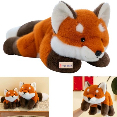 12" Realistic Fox Cub Throw Pillow Doll