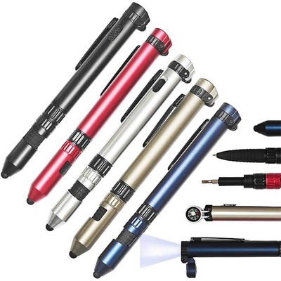 LED Lighted Compass Multifunctional Ballpoint Pen