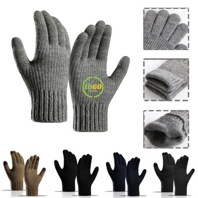 Touchscreen Wool Liner Gloves