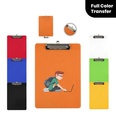 Letter Size Plastic Clipboard with Logo