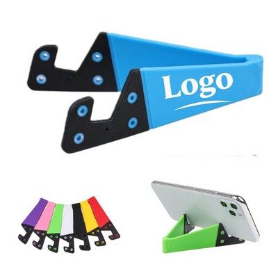 Foldable V Shaped Plastic Phone Stand
