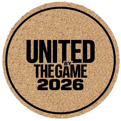 3 1/2" Round Cork Coaster