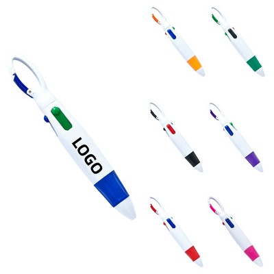 4 Color Carabiner Ballpoint Pen