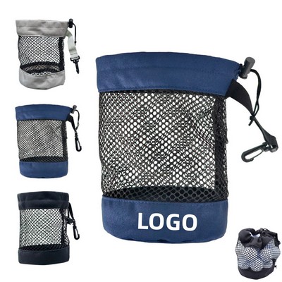 M-Size Portable Mesh Golf Storage Pouch