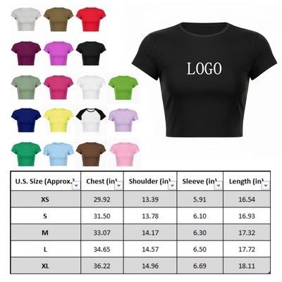 Stylish Women's Crop Top Tee