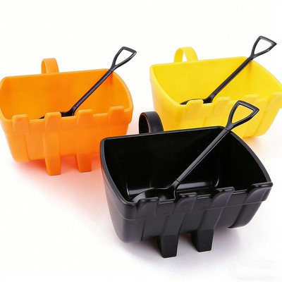 Excavator Bucket Coffee Cup With Spade Shovel Spoon Digger Ashtray Cake Container