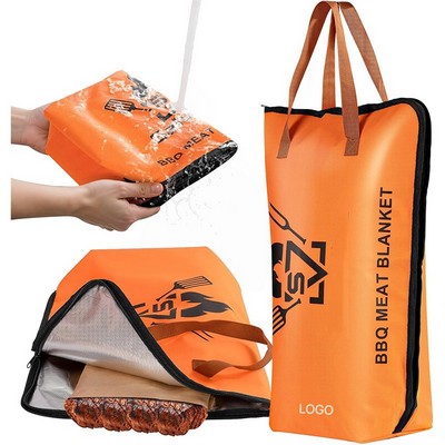 Premium Thermal Insulation Bag for BBQ and Grilled Meat Eco-Friendly Reusable Foil-Lined Pouch