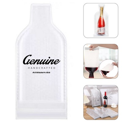 Shockproof Wine Bottle Bag with Double Zip Lock
