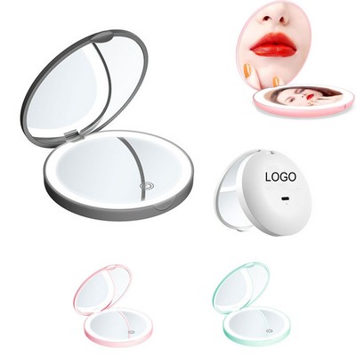 Pocket LED Rechargeable Makeup Mirror