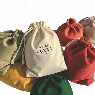 Black Velvet Drawstring Pouch