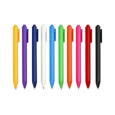 Retractable Blue-ink Ballpoint Pen
