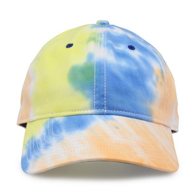 Tie Dye Twill Unstructured Cap for Head Cover