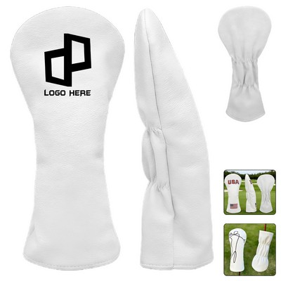 Small Golf Club Headcover Pu Leather Protective Cover