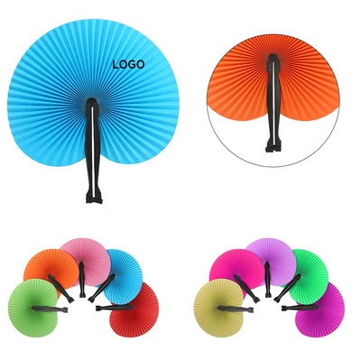 Plastic Colorful Folding Hand Fan